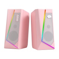 Redragon GS520 Wired 2.0 Desktop Speakers Pink RGB